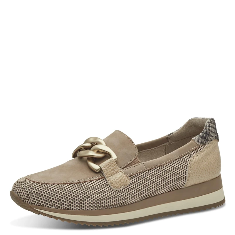 Jana Women’s Slip-Ons Elegant Vegan, Taupe, 3,5 UK