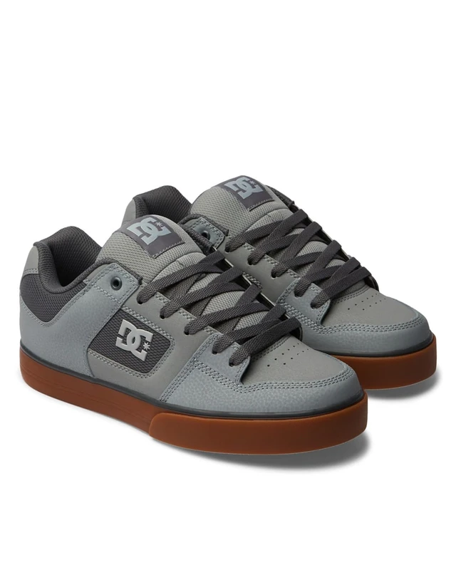Dc Shoes Men's Pure Sneaker, Carbon Gum, 10.5 UK