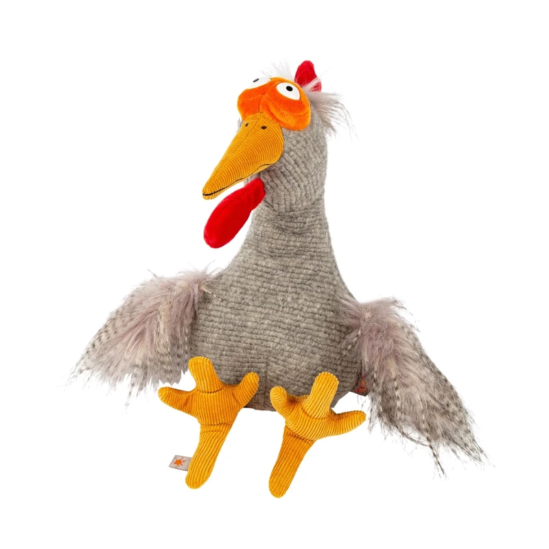 Sigikid 42984 Chilling Chicken Kikeriki Cuddly Toy for Girls and Boys:Collecting, Gifting, Playing, Cuddling, Recommended for Children and Adults from 3 to 99 Years