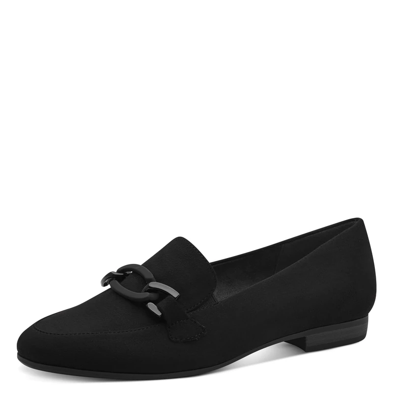 Jana Women’s Slip-Ons with Block Heel Vegan, Black, 4 UK