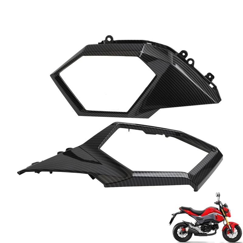 Mokuo Motorcycle Carbon Fiber Front Side Cover Fit for Honda Grom msx125 SF 2017-2020 Fairing Kit Parts