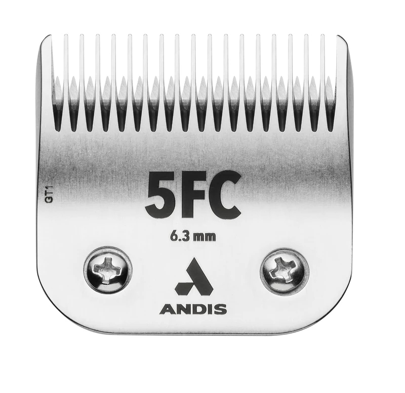 Andis 72630 Edge Detachable Dog Clipper Blade, Equipped with Stainless Steel for Precision Trimming, Fits Motor-Driven Trimmer, for Pet’s Fast Touch-Ups and Full Grooming, Size 5Fc, Silver - Image 1