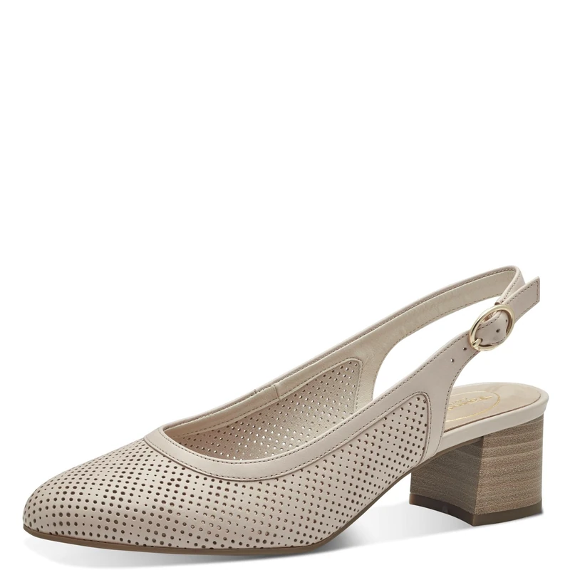 Tamaris Comfort Women’s Slingback Pumps Leather Elegant, Old Rose, 5 UK