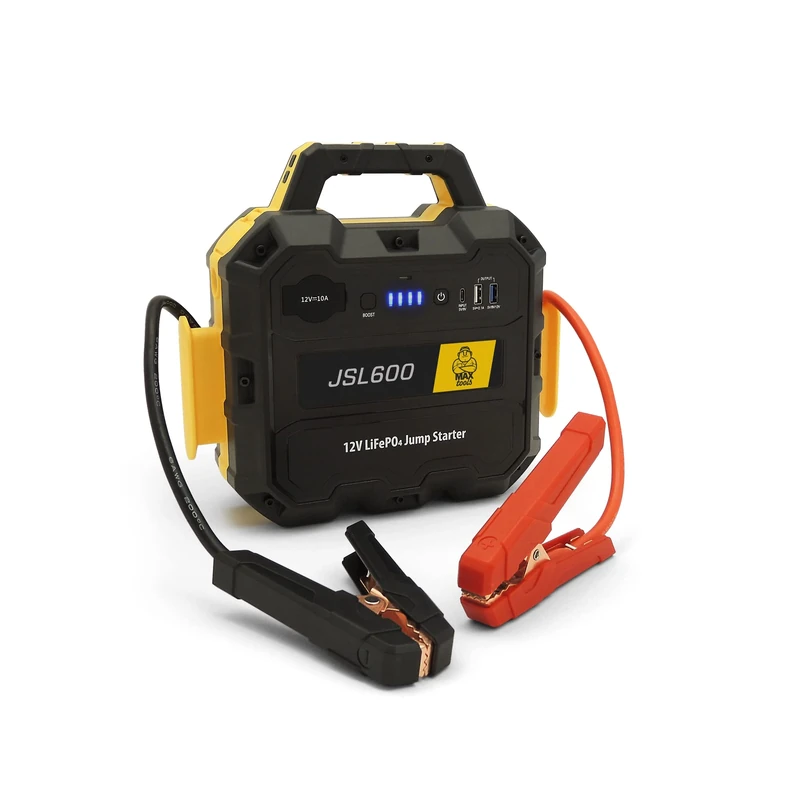 Maxtools, JSL600 Professional 12V 3600A Emergency Starter for Cars, SUVs, RVs and Commercial Vehicles, Battery Pack and QC3.0 Quick Charger