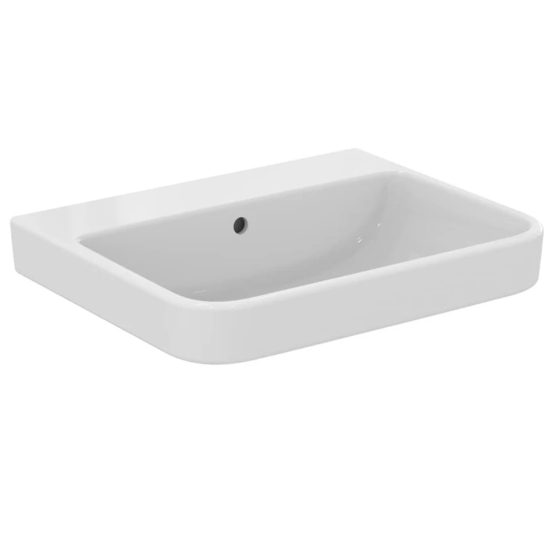 Ideal Standard i.Life B 60cm Bathroom Sink/Basin, no tap Hole, T533501, White