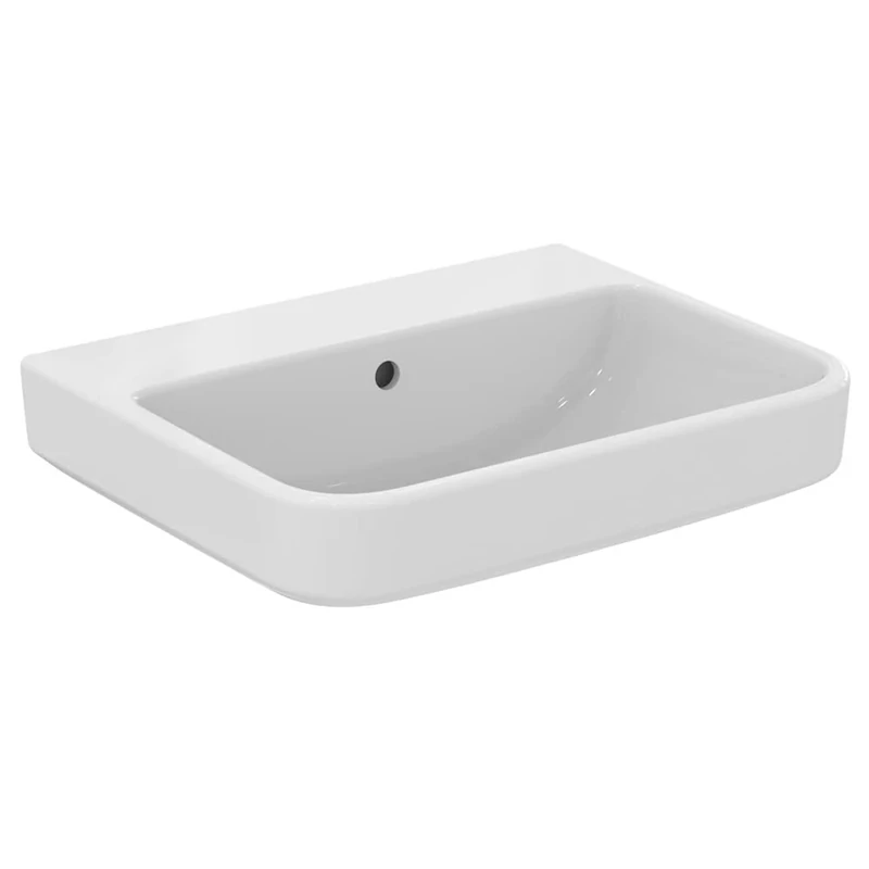 Ideal Standard i.Life B 55cm Bathroom Sink/Basin, no tap Hole, T533601, White