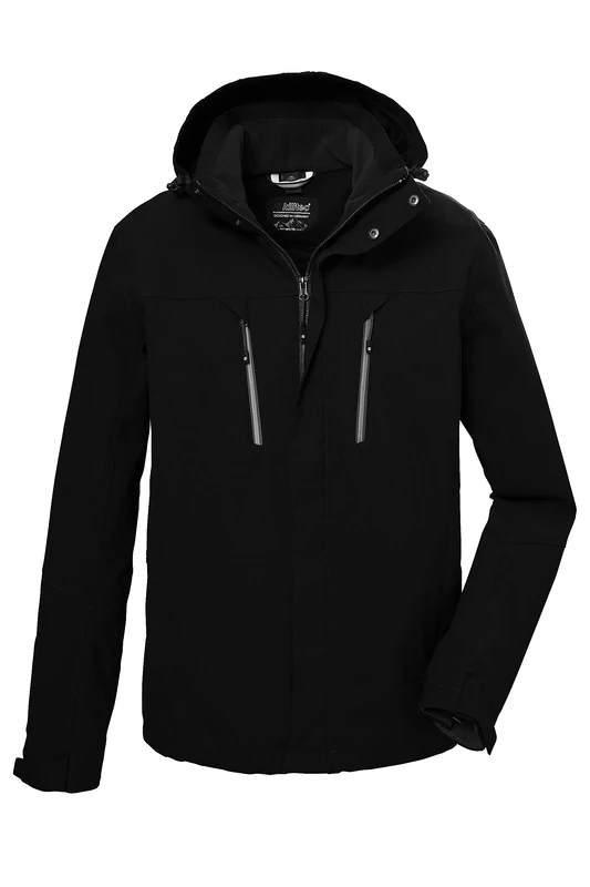 Killtec Men's Kow 192 Mn Jacket Functional Jacket with Hood/Outdoor Jacket is Waterproof