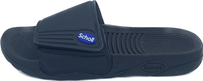 Scholl Nautilus, Men's Slide Sandal, Black, 39 EU, Black, 7 UK