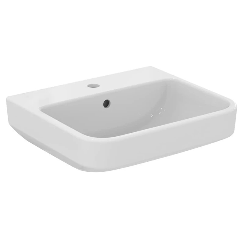Ideal Standard i.Life B 50cm Bathroom Sink/Basin, 1 tap Hole, E256201, White
