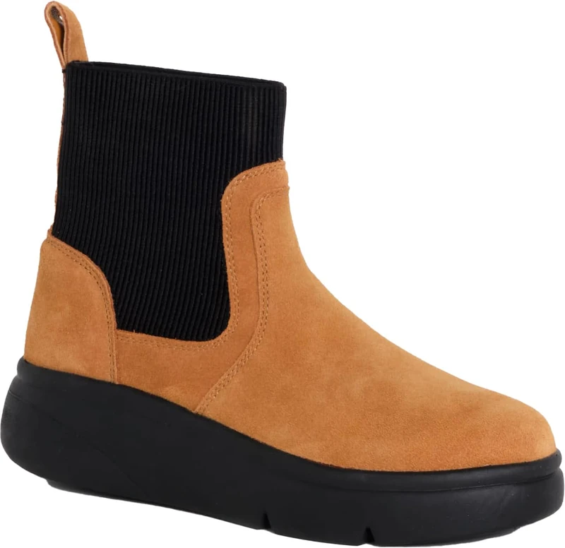 Scholl Women's Aprica Chelsea Boot, Cognac, 5 UK