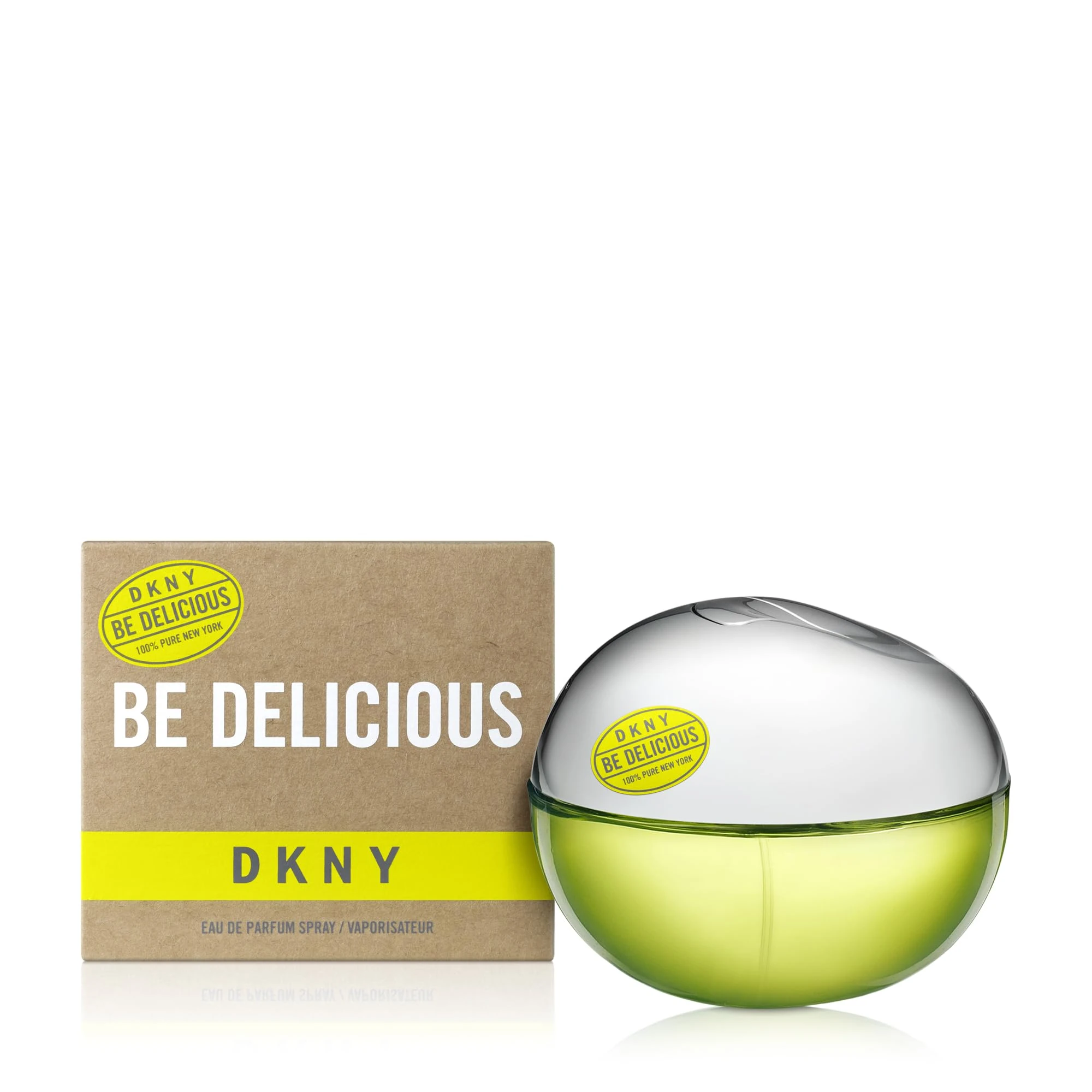 DKNY Be Delicious 100% Pure New York, Eau de Parfum for Women, Feminine Perfume, Floral Fragrance, Long-lasting, Donna Karan New York