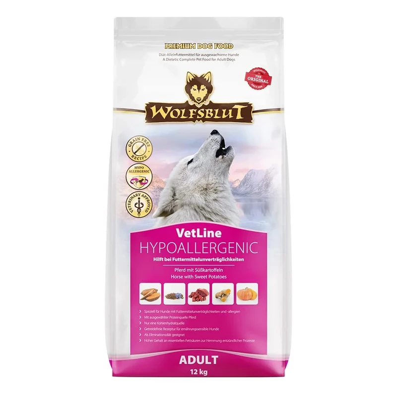 Wolfsblut VetLine Hypoallergenic 12 kg Adulte Cheval