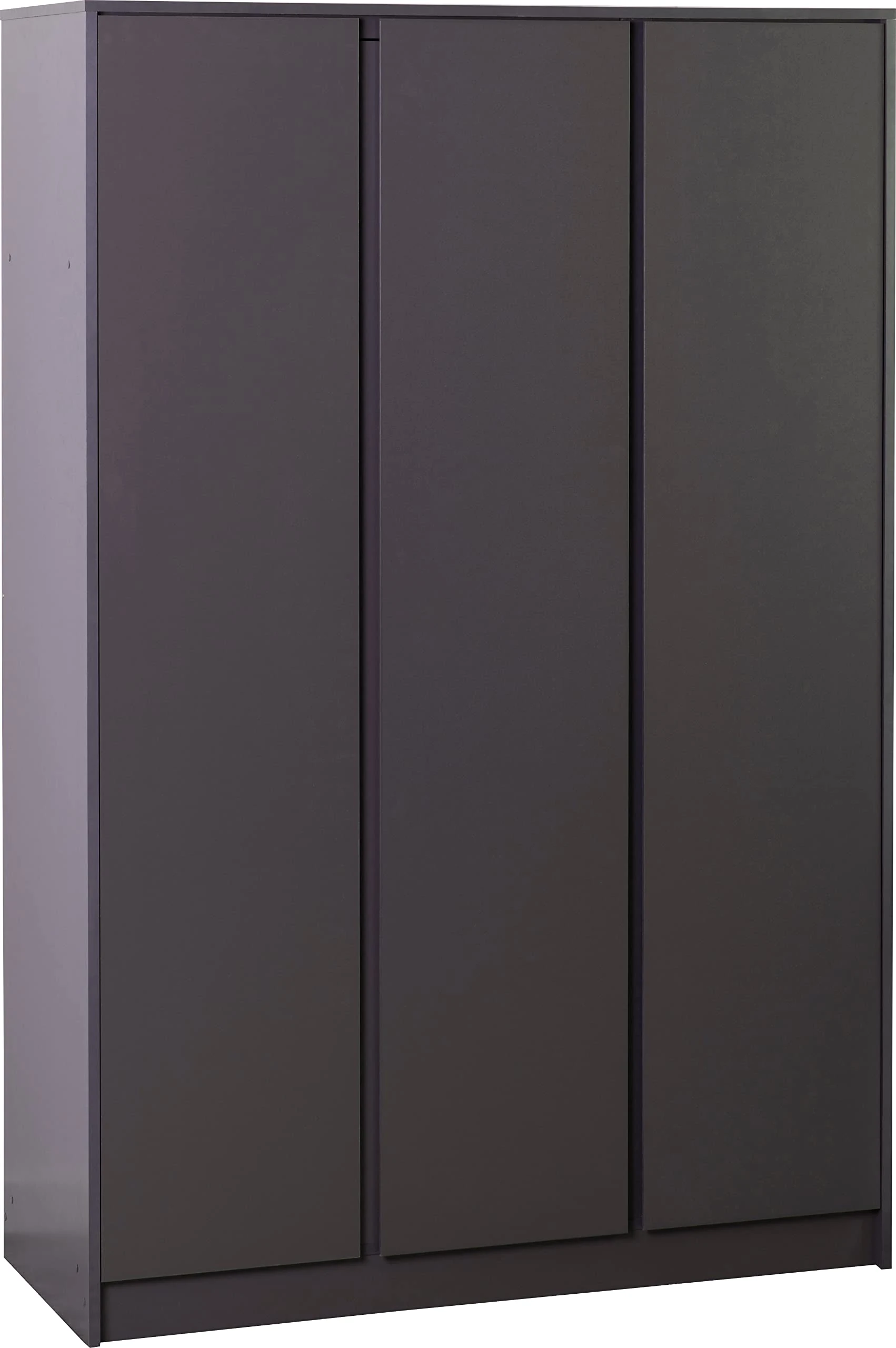 Seconique Malvern 3 Door Wardrobe in Grey