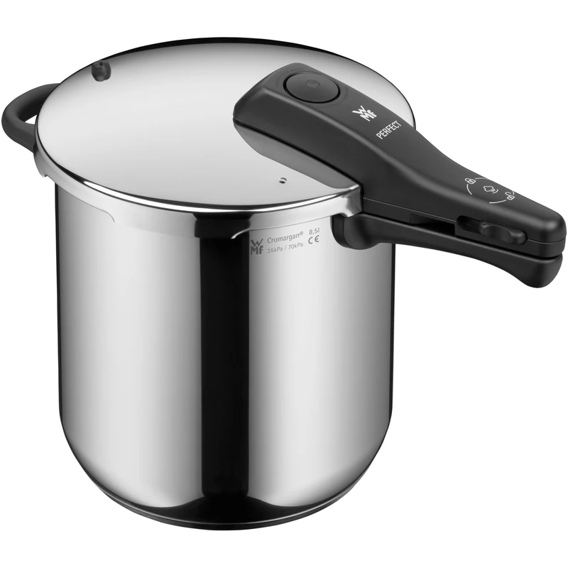 WMF Perfect – Quick Cooker Ø 22 cm Diameter of 8 Litres and a Medium, Cromargan Stainless Steel for Induction