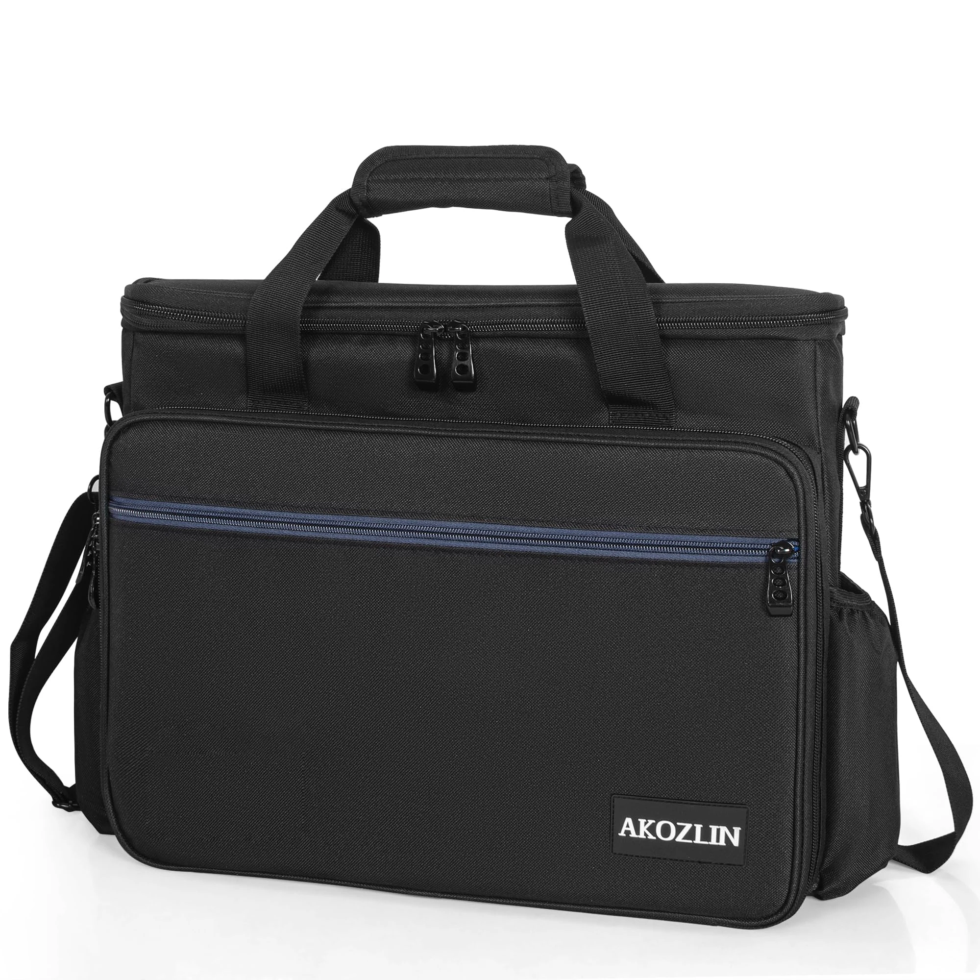 AKOZLIN Padded DJ Mixer Case Gig Bag Controller Travel Shoulder Bag 16.2”×2.8”×13” Fits for AKAI MK3/Numark Party mix II/DDJ 200/Ableton push 2/Inpulse 200/Denon DJ PRIME GO