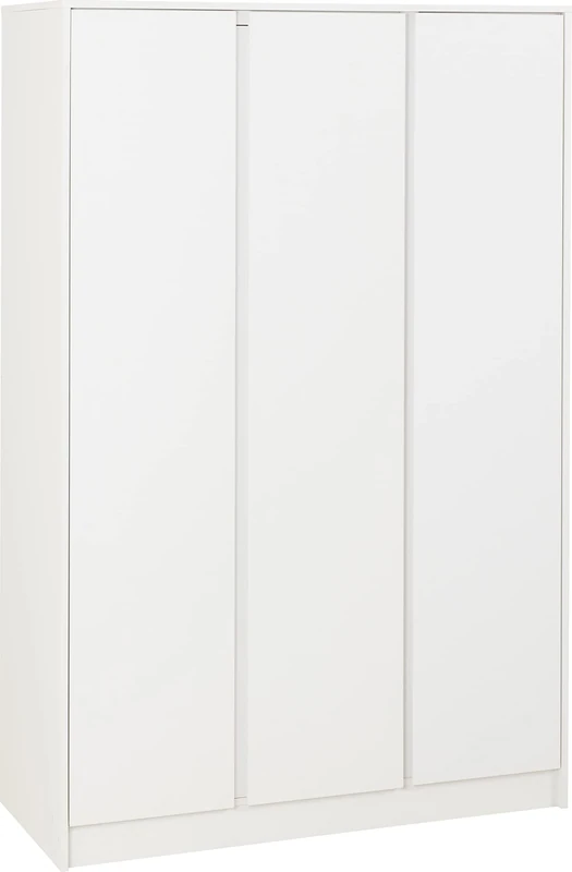 Seconique Malvern 3 Door Wardrobe in White