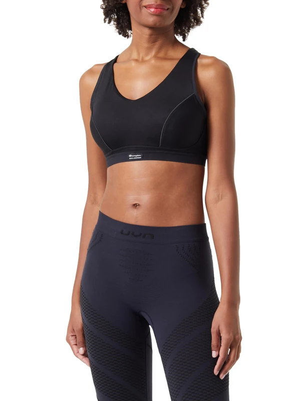 Champion Shock Absorber Pump Padded Sport Bra, Black, IT 4C (EU 80C) (UK 36C) Women, Black, 36C