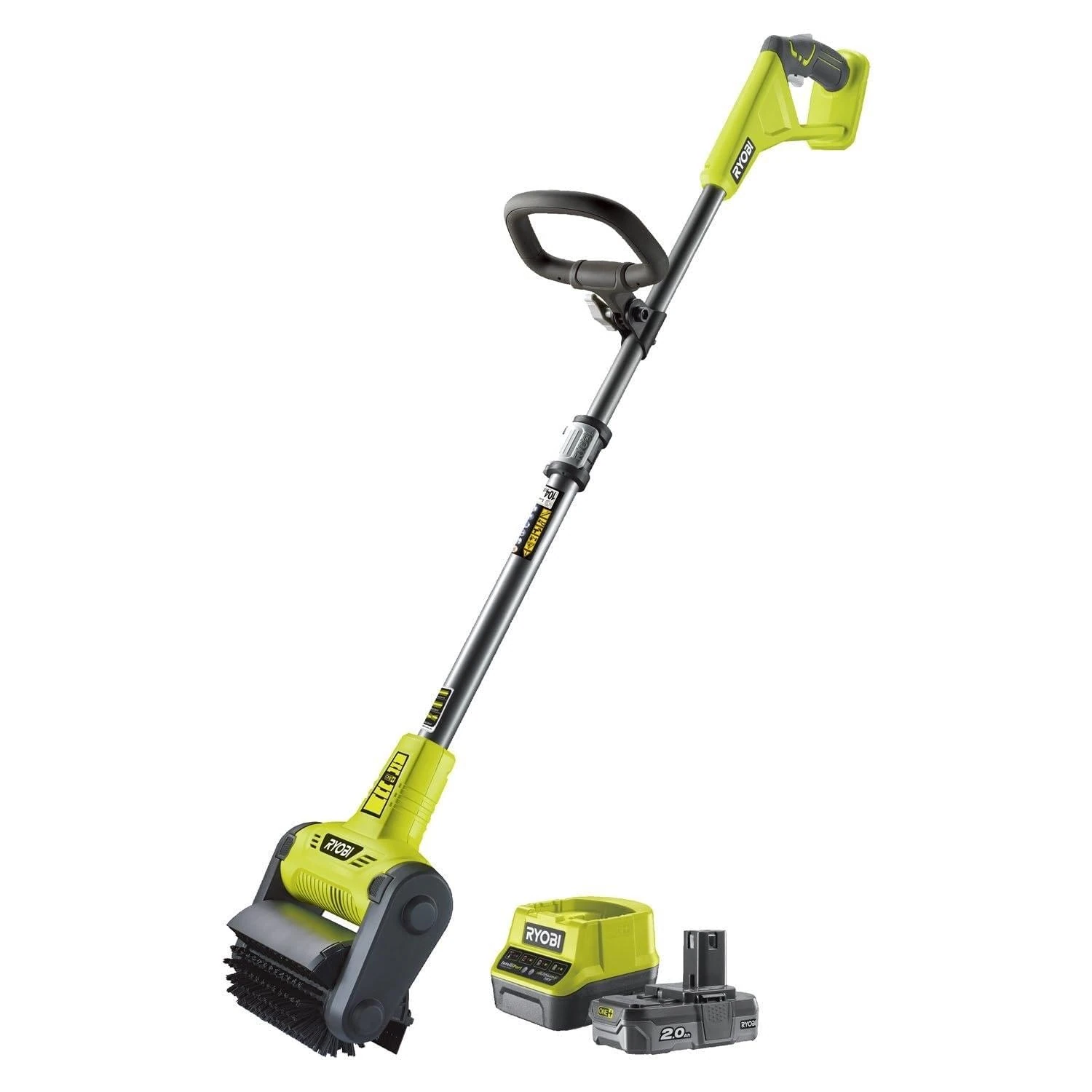 RYOBI RY18PCB-120 18V ONE+™ Cordless Patio Cleaner with Scrubbing Brush (1 x 2.0Ah)