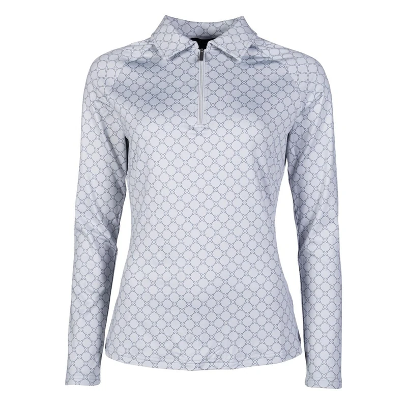 Hkm Rosewood Allover Print Hoodie, Light Grey, XXL