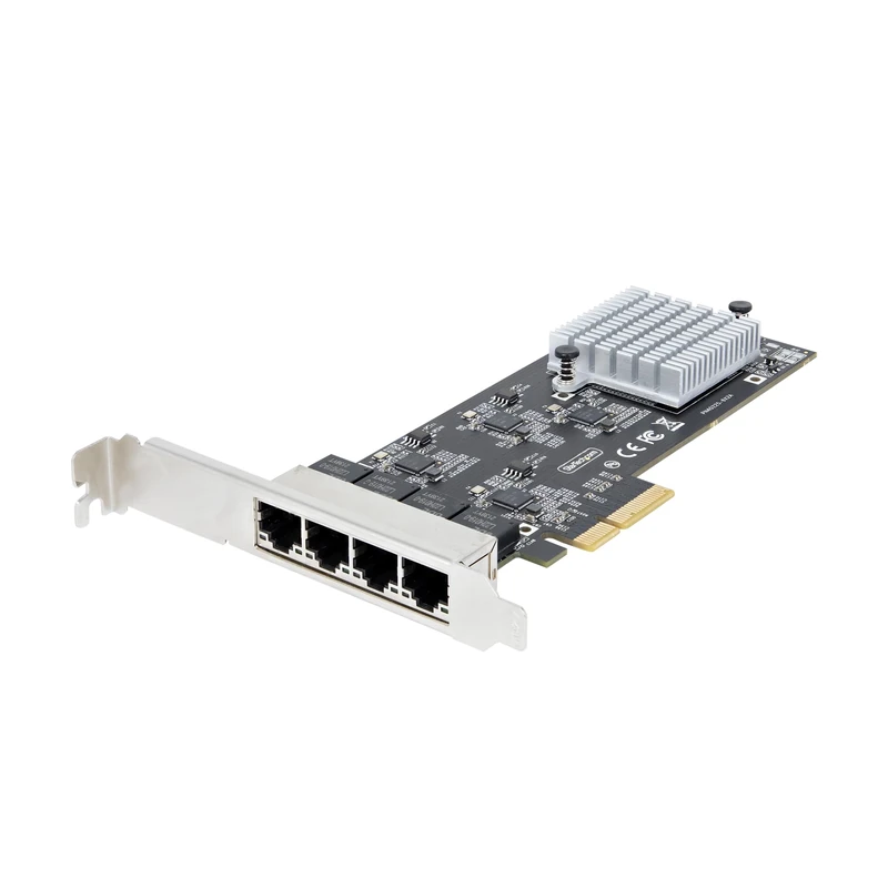 StarTech.com 4-Port 2.5Gbps NBASE-T PCIe Network Card, Intel I225-V, Quad-Port Computer Network Card, Multi-Gigabit NIC, PCI Express Server LAN Card, Desktop Ethernet Interface (PR42GI-NETWORK-CARD)
