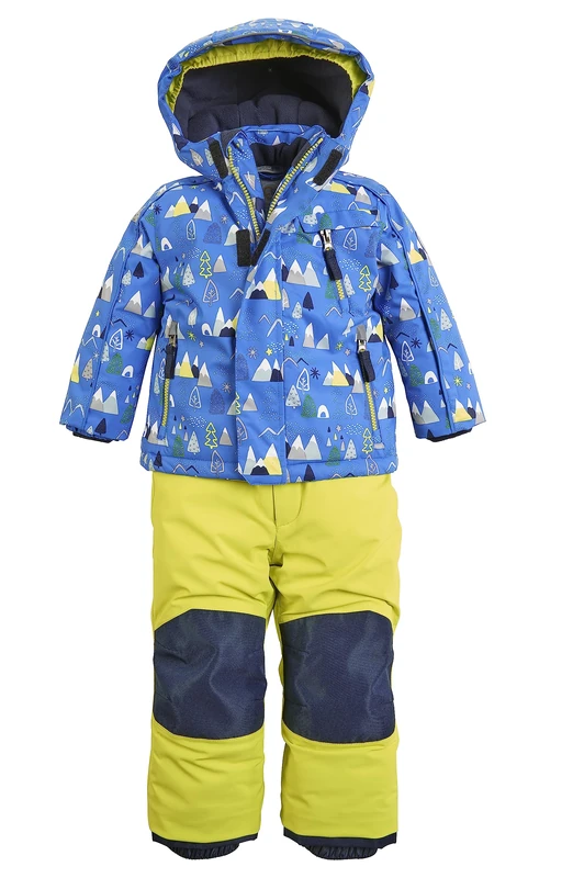 first instinct by killtec 39911-000 Children's 3-in-1 Ski Overall/Snowsuit with Zip-Off Trousers and Hood, Waterproof, FISW 34 MNS JCKT and PNTS, Royal 86, 39911-000, royal, 86/92 cm
