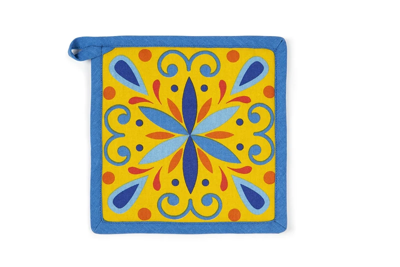 Excelsa Puebla Kitchen Pot Holder, Cm. 20 x 20, Lining 100% Cotton, Padding Polyester