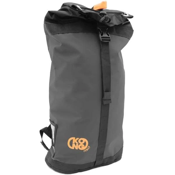 KONG. Rope Bag Climbing Rope Backpack Comfortable and Durable Padded Shoulder Straps Inside and Side Pockets Drawstring Closure and Quick Clip 28 Litres