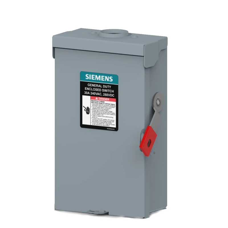 Siemens GF321NRLA 30-Amp, 3-Pole, 240V General Duty Plus Series Safety Switch, Fusible, Outdoor