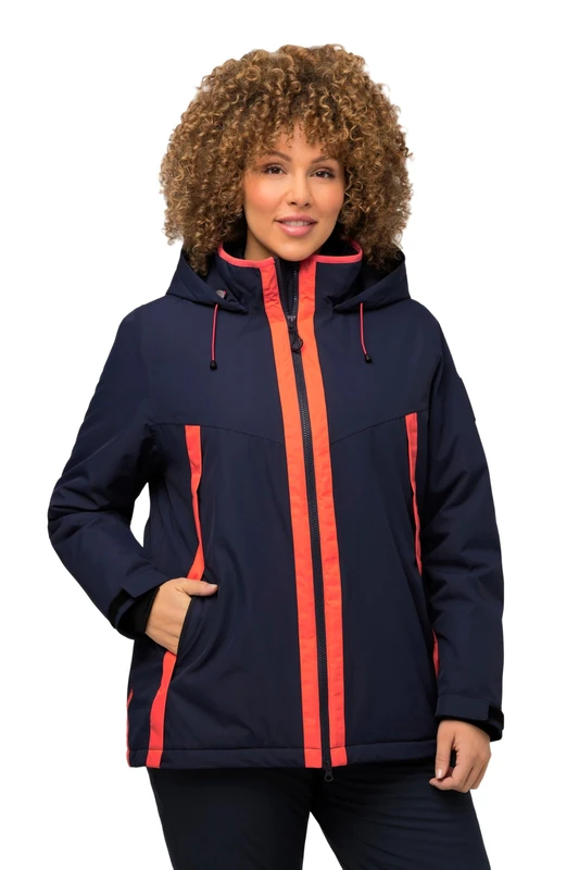 Ulla Popken Women's Funktionsjacke Akzent, Wasserdicht Jackets, Navy, 16-18 - Image 1