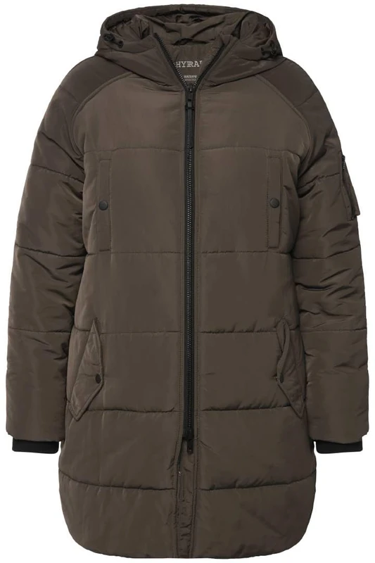 Ulla Popken GRS Hyprar-Jacke, Raglan mit Kapuze und 5 Taschen Jackets,