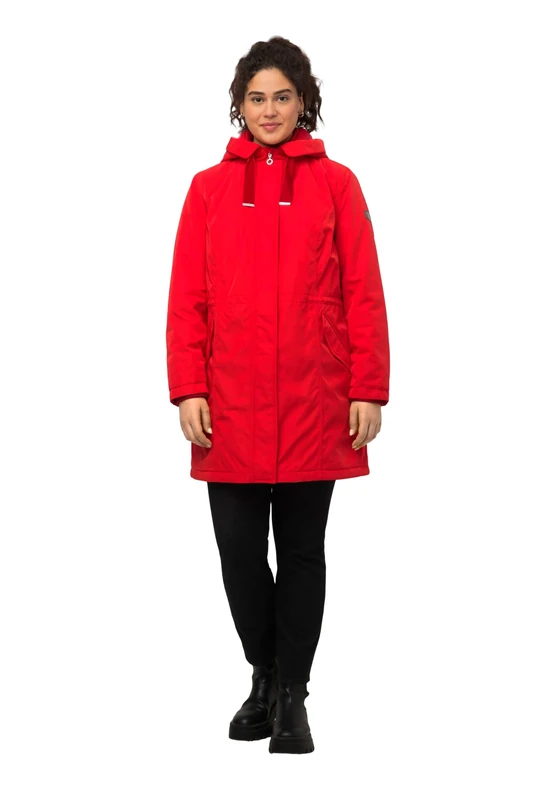 Ulla Popken Women's Coats, salsa, 46-48