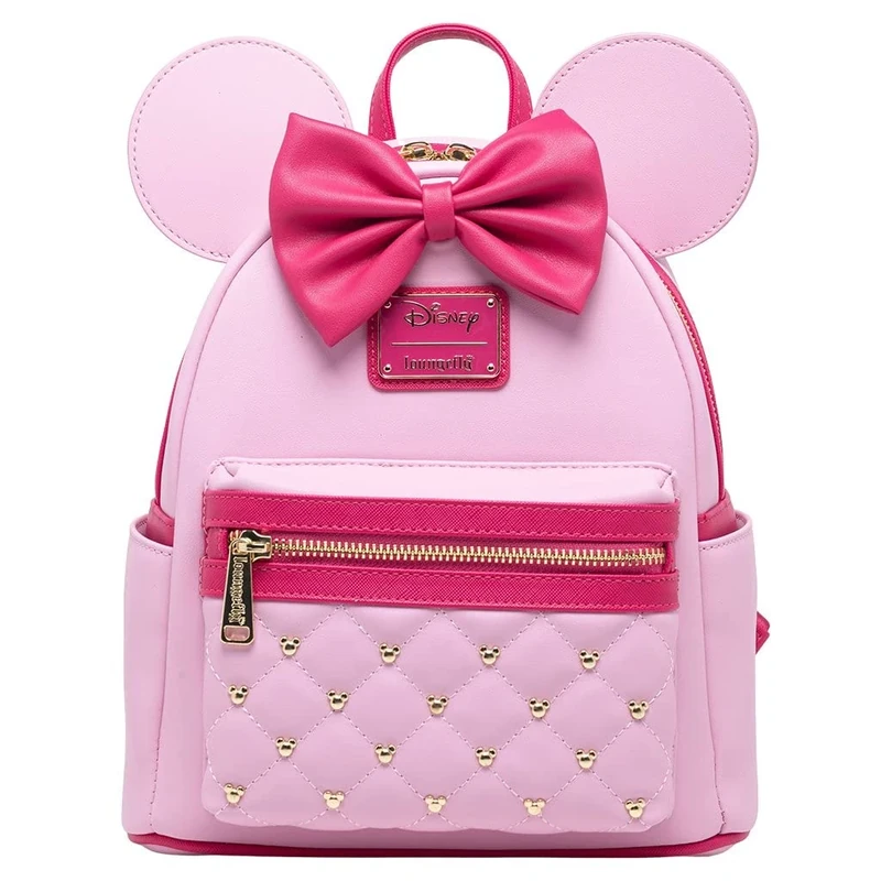 Loungefly Disney The Minnie Mouse Classic Series Mini Backpack - Strawberry Macaron, Multicolor, One Size, Wdbk2833