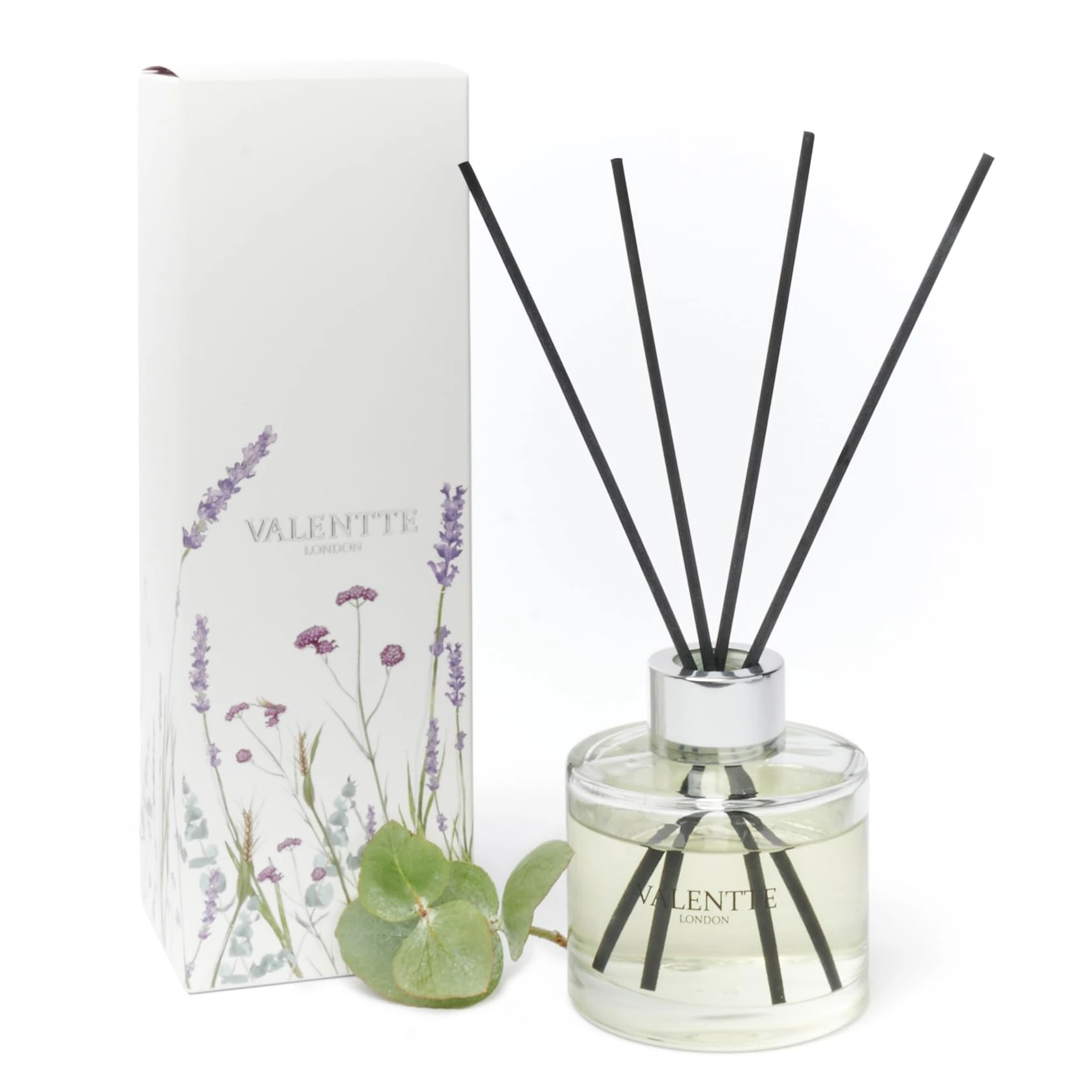 Valentte Reed Diffuser - Lemongrass & Rosemary Scent | Essential Oil Aroma for Home | 100 ml