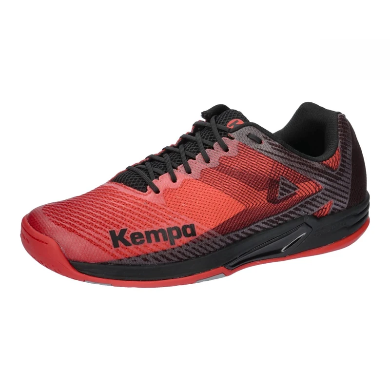 Kempa Unisex Wing 2.0 Handball Shoes, Black red, 10 UK