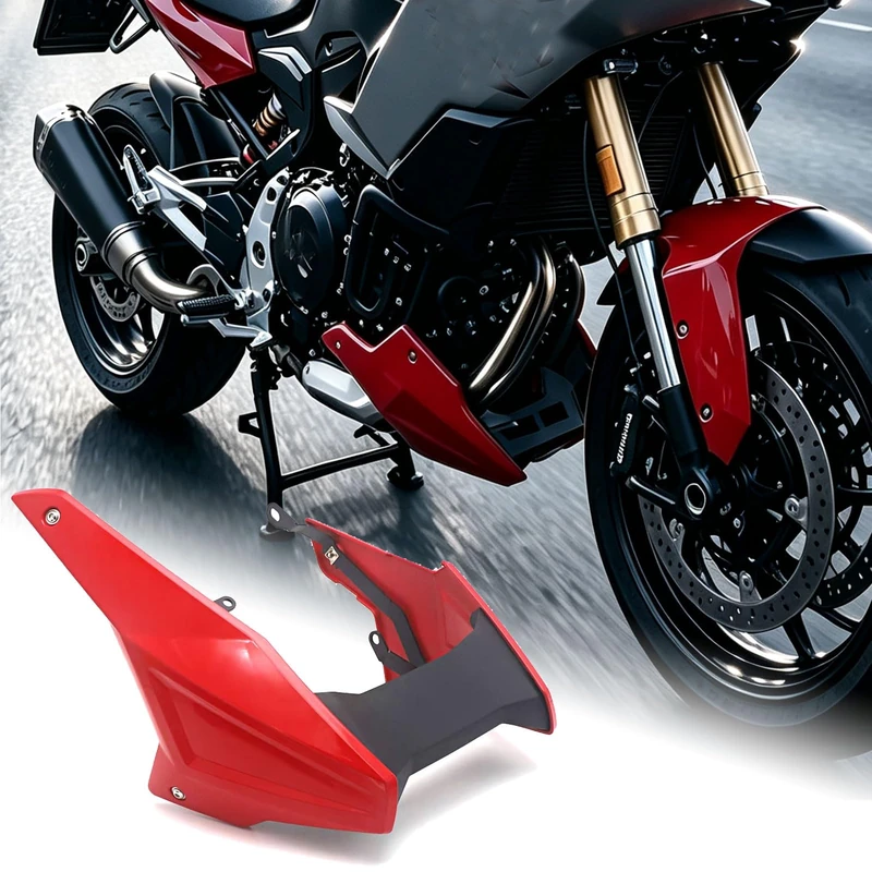 Midimttop Belly Pan Lower Engine Spoiler Fairing Guards Cover fit for B-M-W F900R F900XR F 900 R F 900 XR Accessories 2020 2021 2022 2023 Motorcycle Bellypan (Red)