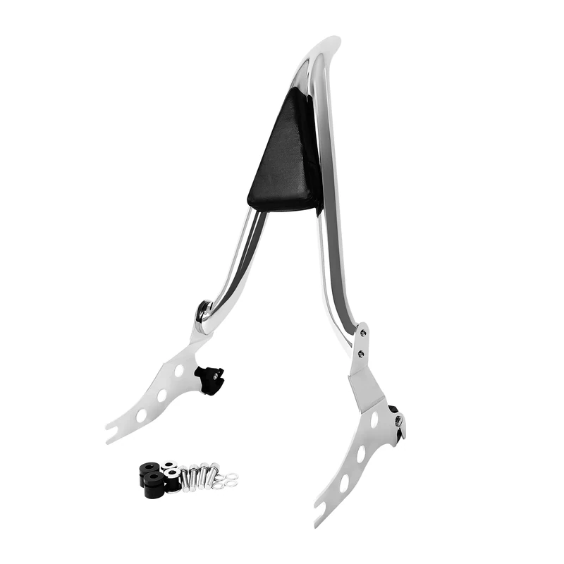 26 Inches Chrome Fatboy Sissy Bar, Detachable Passenger Backrest Rear Pad Fit for Harley Fat Boy FLFBS 2018-2023 Breakout 2013-2023