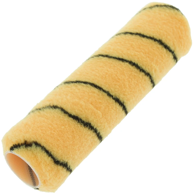 Coral 41452 Max Coat Paint Roller Cover Walls Ceilings Medium Pile Woven Sleeve Fabric Emulsion Trade Tiger Stripe 9 inch 1.5" Dia