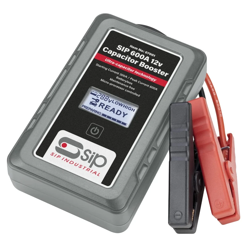 SIP Handheld Capacitor Booster, Battery Booster Jump Starter Power Pack 12V 600A
