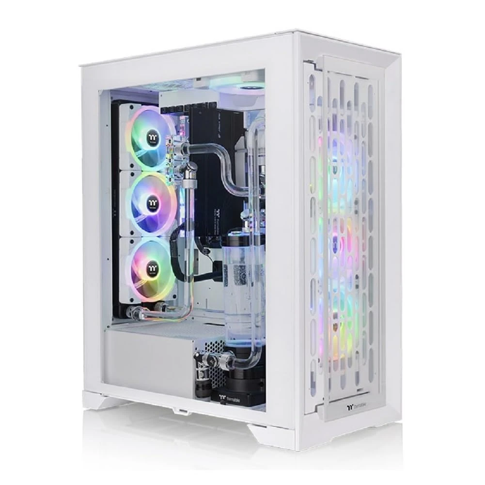 Thermaltake CTE T500 TG ARGB E-ATX Full Tower with Centralized Thermal Efficiency Design; 3x140mm CT140 ARGB Fans Pre-Installed; Tempered Glass Front & Side Panel;White