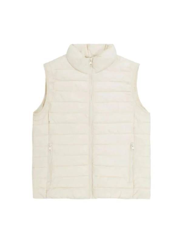 Champion Legacy Outdoor W - Spring-Summer WR Light Nylon High-Neck Vest, Off White, M Women SS24, white washed, M