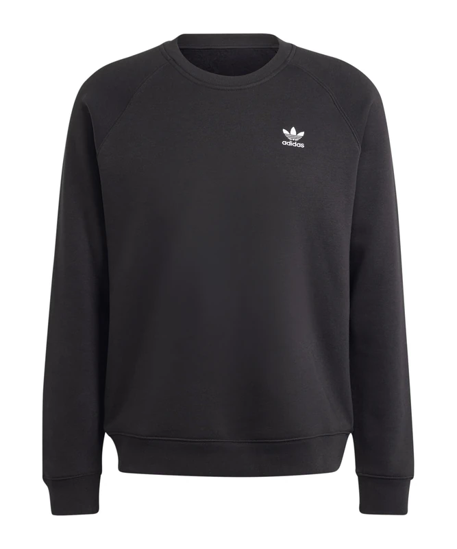 ADIDAS Men's Essential Crew Sweatshirt, Black, XL - Image 1