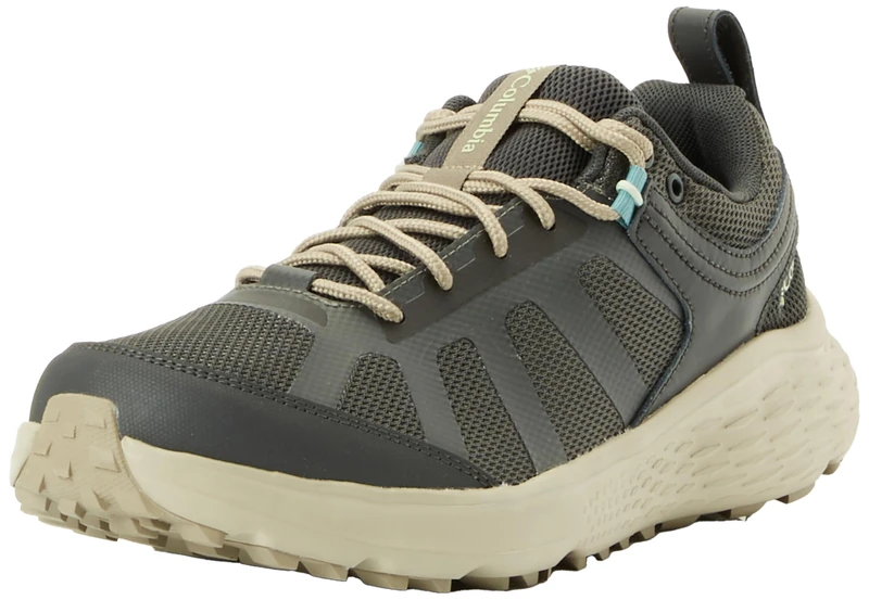 Columbia Women's Konos XCEL WP Low Waterproof Low Rise Hiking Shoes, Black (Shark x Sage Leaf), 3 UK