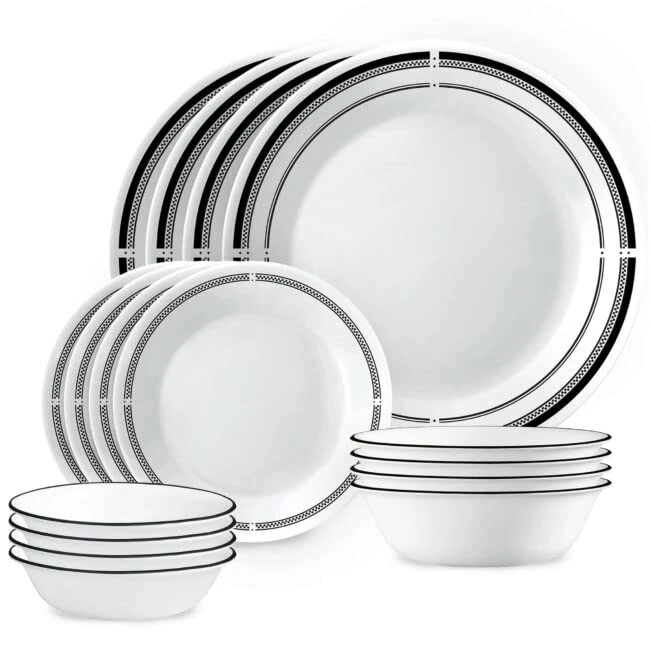 Corelle Brasserie 16 pc Dinnerware Set, Service for 4