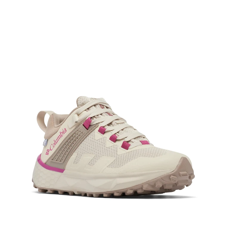 Columbia Women's Facet 75 Outdry Waterproof Low Rise Hiking Shoes, Brown (Dark Stone x Dark Fuchsia), 3 UK