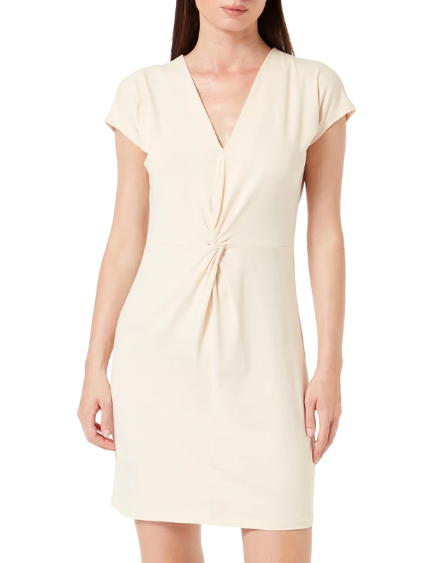 Makadamia Women's Casual Dress, Sand, 10/12 - Image 1