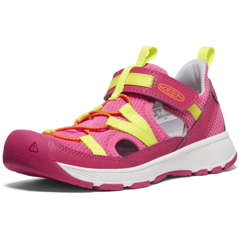 KEEN Big Kid MOTOZOA SANDAL, Jazzy/Evening Primrose, 4