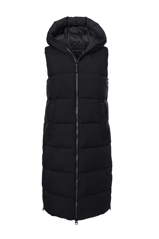 G.I.G.A. DX GW 24 WMN QLTD VST 39929-000 Women's Quilted/Functional Vest in Down Look with Hood Black Size 36, black