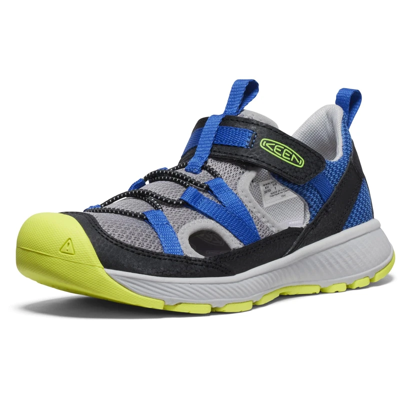 KEEN Little Kid MOTOZOA SANDAL, Classic Blue/Evening Primrose, 8 - Image 1