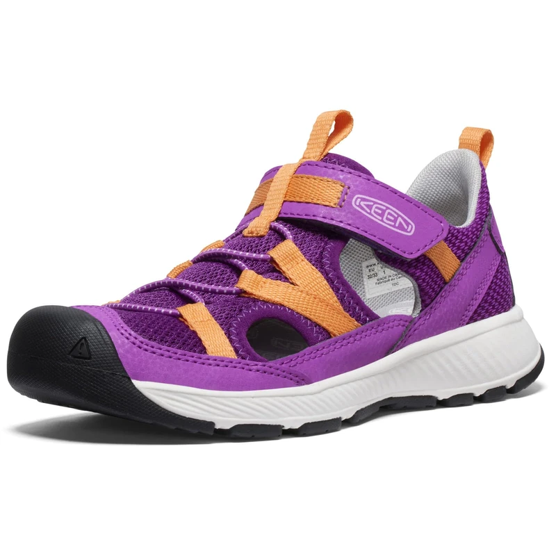 KEEN Little Kid MOTOZOA SANDAL, Willowherb/Tangerine, 10