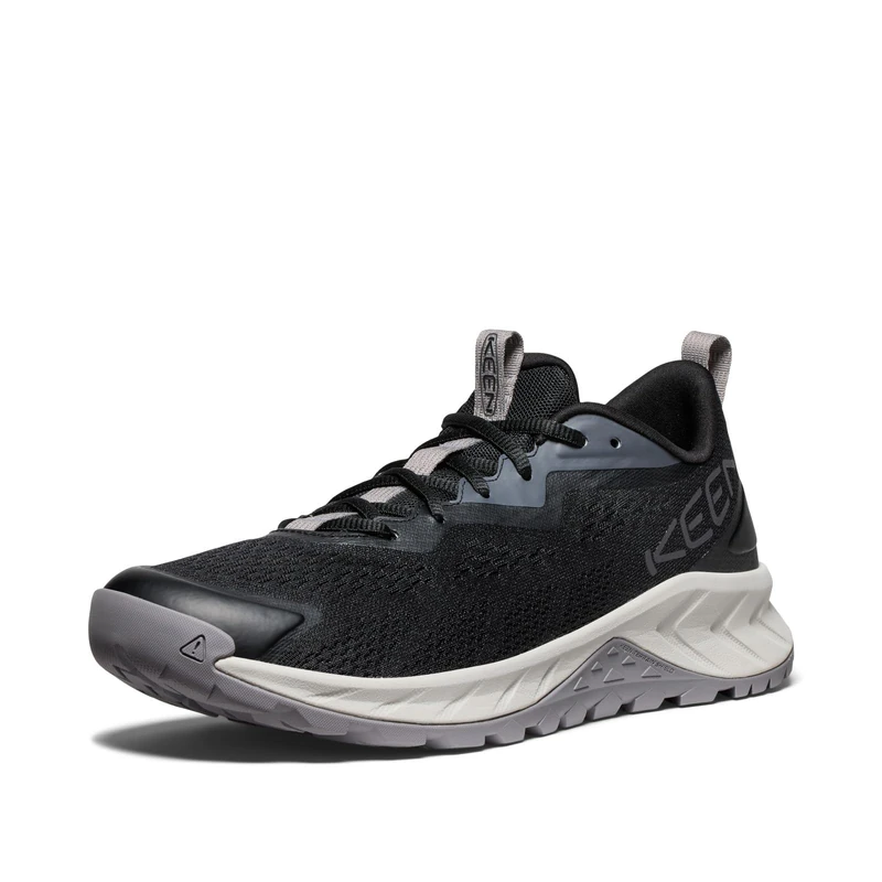 KEEN Men's Versacore Speed Breathable Vented Comfortable Hiking Shoes, Black/Steel Grey, 10